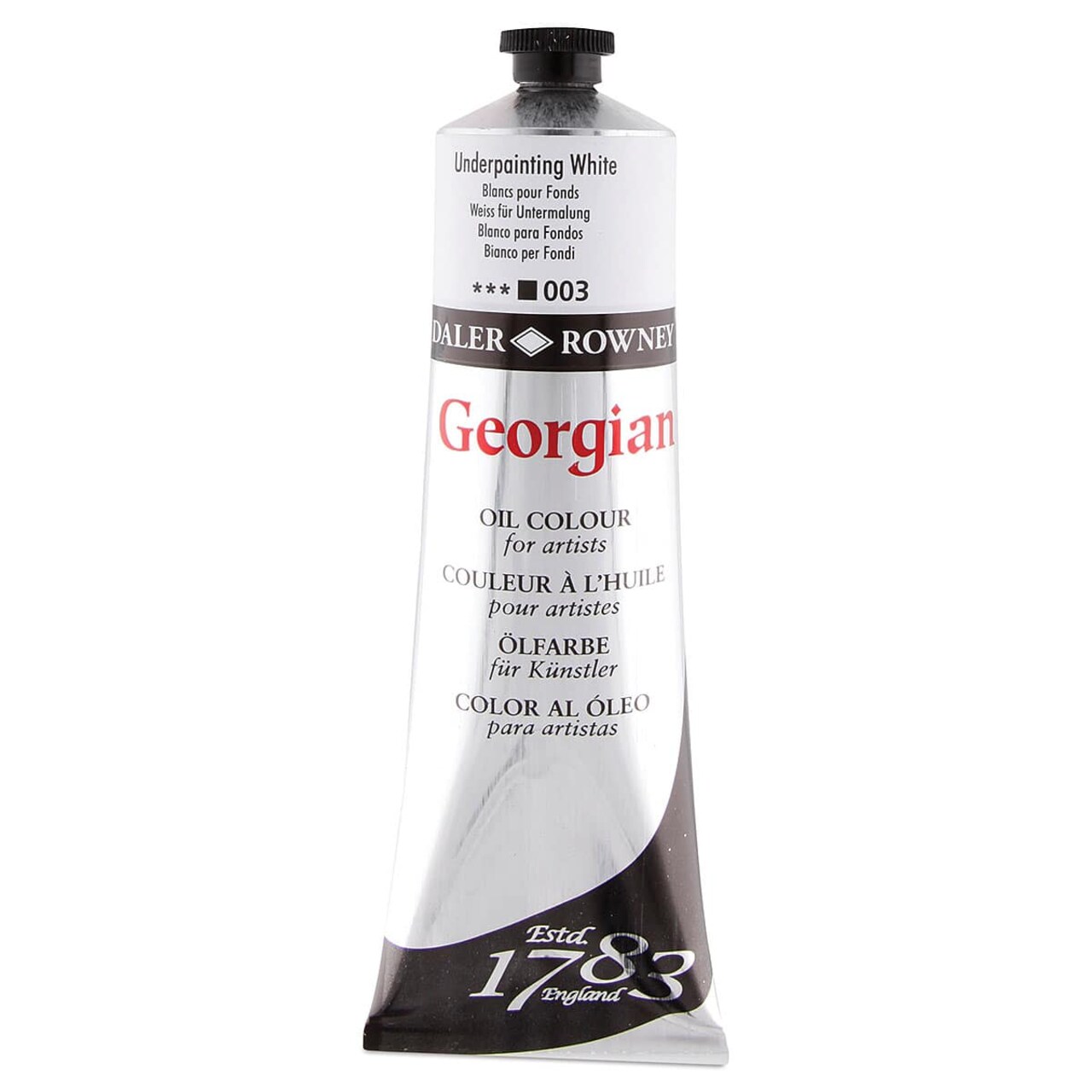 Daler-Rowney Georgian Oil Color - Underpainting White, 225 ml tube